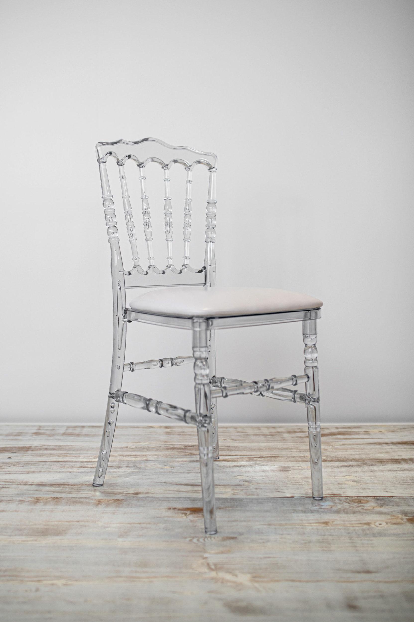 Galette de chaise blanche pour chaise Napoleon III