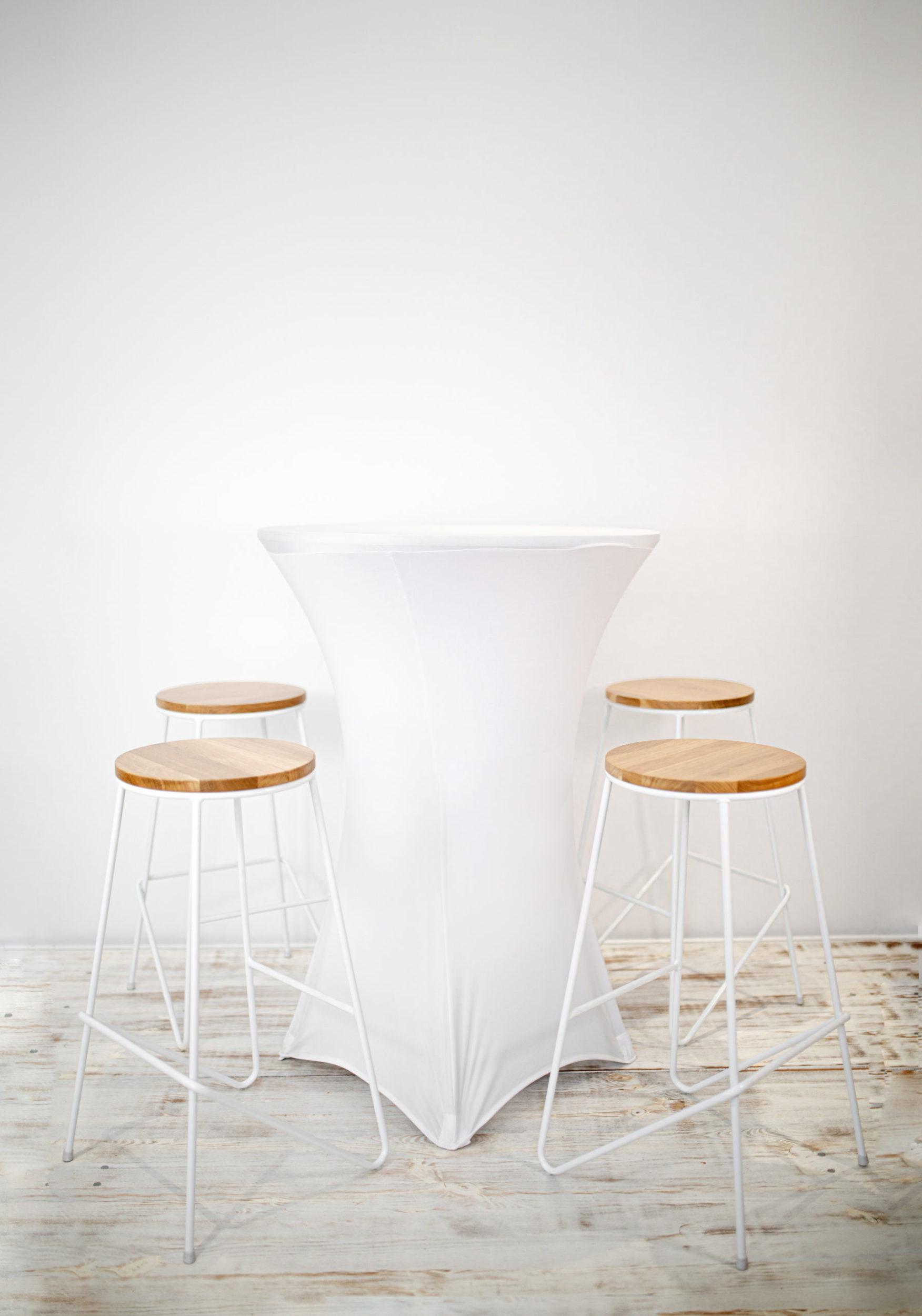 Tabouret Italia blanc – Image 3