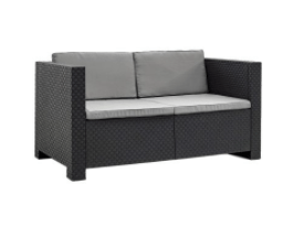 Ensemble Cosy (Salon de jardin 4 pièces tressé noir) – Image 4